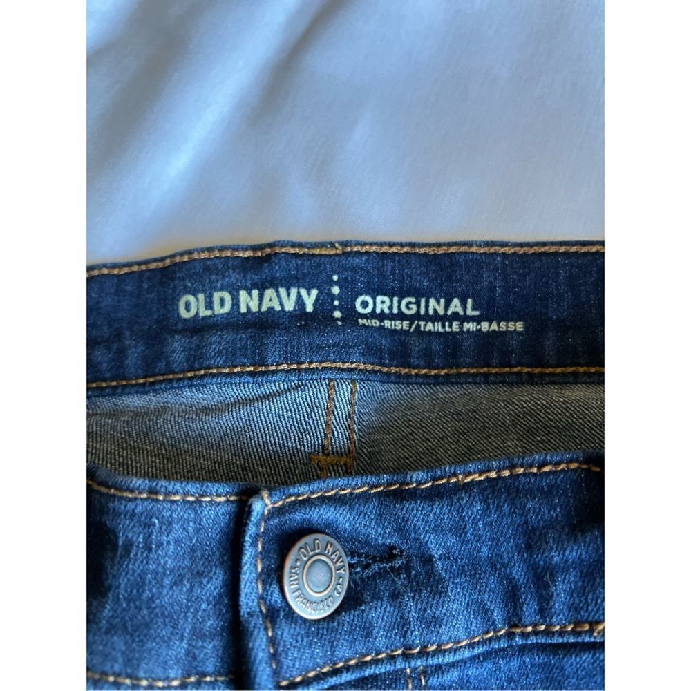 Old Navy Mid Rise Skinny Jeans Size 8 Stretch Denim - Picture 4 of 5